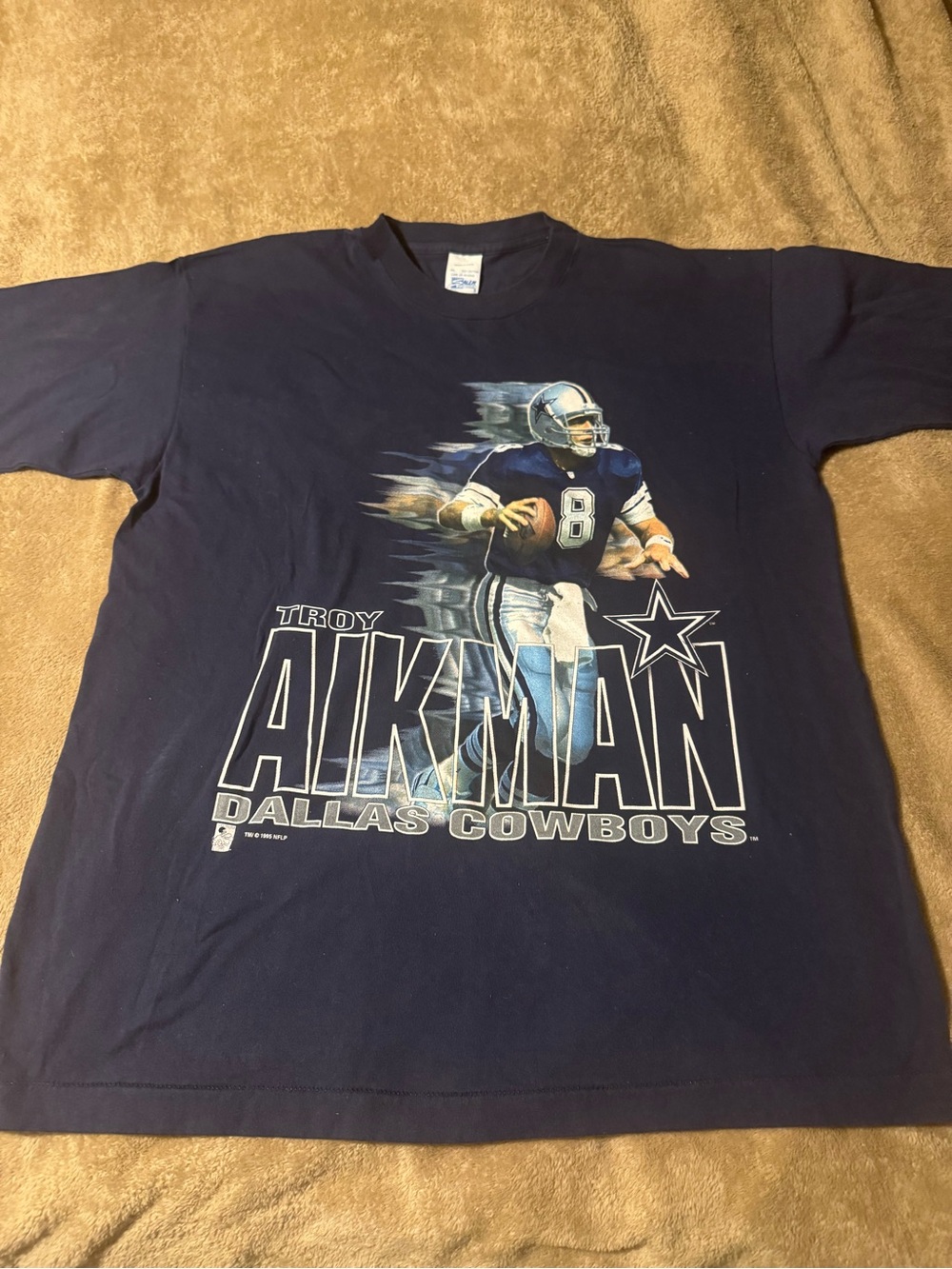 1995 Troy Aikman Dallas Cowboys t-shirt size XL